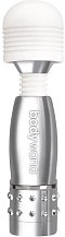 Мини-массажер с кристаллами BodyWand Silver Edition серебряный