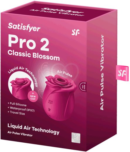 Вакуумный стимулятор Satisfyer Pro 2 Classic Blossom с дополнительной насадкой розовый фото 6