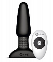 Анальная вибропробка с ротацией b-Vibe Rimming 2 чёрная