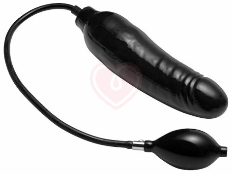 Расширяющийся фаллоимитатор Master Series Primal Inflatable Dildo чёрный фото 2