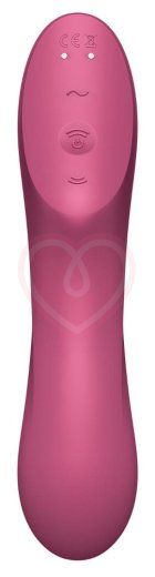 Вакуумный вибростимулятор Satisfyer Curvy Trinity 3 бордовый фото 4