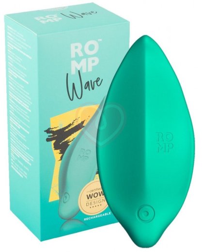 Небольшой вибратор Romp Wave Lay-On бирюзовый фото 4