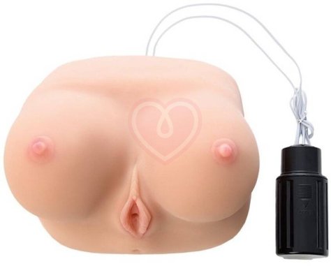 Мастурбатор-грудь с вагиной и анусом Kokos Juliana Breast с вибрацией фото 3