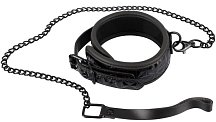 Ошейник и поводок с геометрическим узором Bad Kitty Collar With Leash
