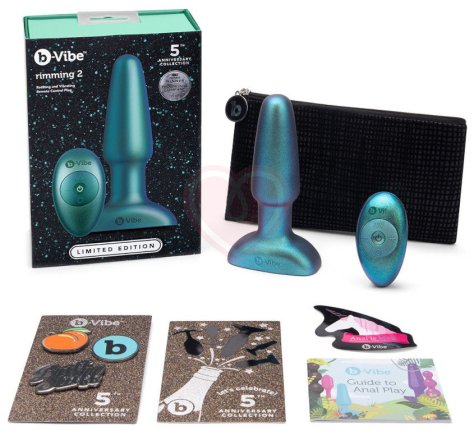 Анальная вибропробка с ротацией b-Vibe Rimming 2 Limited Edition фото 3