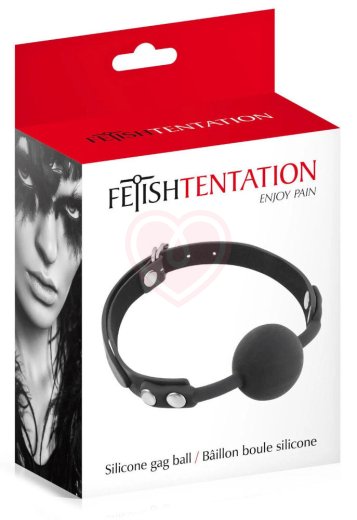 Кляп с силиконовым шариком Fetish Tentation чёрный фото 2