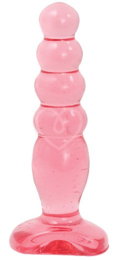 Анальный стимулятор ёлочка Crystal Jellies Anal Delight розовая фото 1