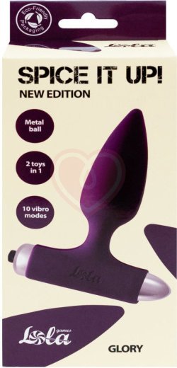 Анальная вибропробка со смещенным центром тяжести Spice it up New Edition Glory фиолетовая фото 3