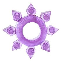 Кольцо эрекционное Toyfa Love Ring снежинка фиолетовое
