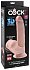 Фаллоимитатор с увеличенной мошонкой King Cock Plus 8 Triple Density 24,5 см фото 4