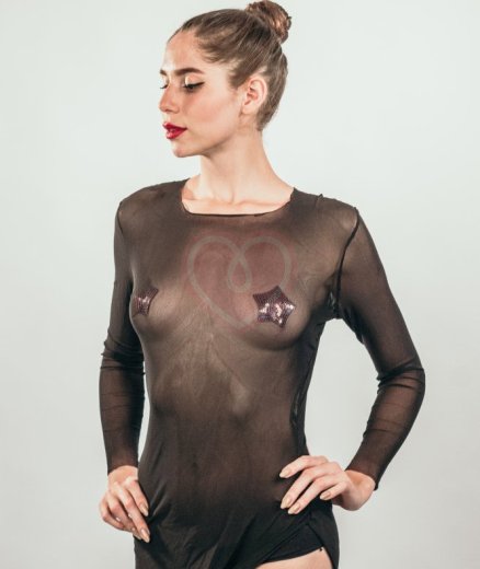 Пэстисы Burlesque Tempest звездочки из пайеток розовые фото 3