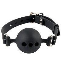 Силиконовый кляп с отверстиями для дыхания Silicone Breathable Ball Gag Small