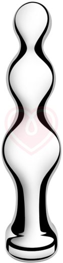Металлический рельефный стимулятор b-Vibe Stainless Steel Anal Beads фото 5