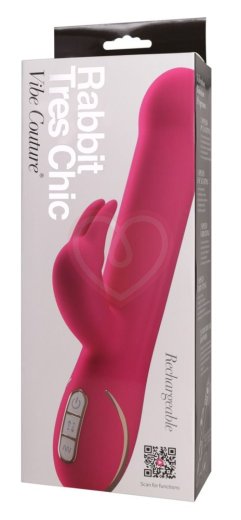 Вибратор с пульсирующей головкой Rabbit Tres Chic розовый фото 6