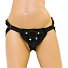 Чёрные неопреновые трусики для страпона Strap On Harness Black фото 1