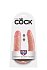Двухсторонний фаллоимитатор King Cock U-Shaped Double средний телесный фото 4