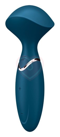 Мини-вибромассажер Satisfyer Mini Wand-er синий фото 2
