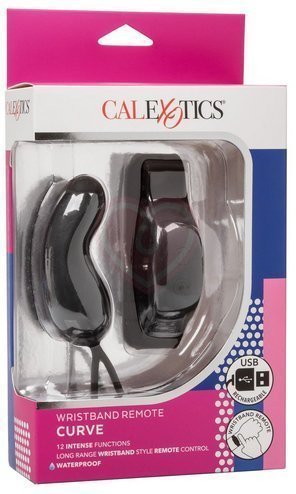 Виброяйцо с управлением через браслет Wristband Curve черное фото 8