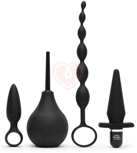 Набор анальных игрушек '50 оттенков серого' Pleasure Overload Starter Anal Kit фото 1
