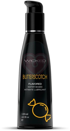Оральный лубрикант Wicked Aqua Butterscotch со вкусом ириски 120 мл фото 1