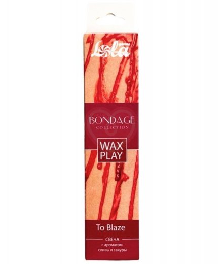 Восковая свеча Wax Play To Blaze с ароматом сливы и сакуры фото 5