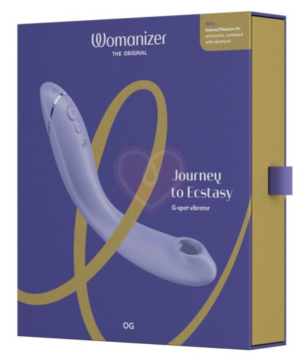 Вибратор с вакуумной стимуляцией для зоны G Womanizer OG сиреневый фото 2