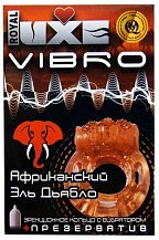 Комплект презерватив и виброкольцо Luxe Vibro Африканский Эль Дьябло 1 шт