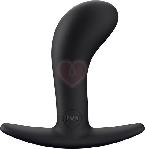 Анальная пробка с загнутым кончиком Fun Factory Bootie Medium Anal Toy чёрная фото 1