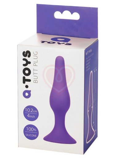 Силиконовая анальная пробка ToyFa A-Toys малая фиолетовая фото 2