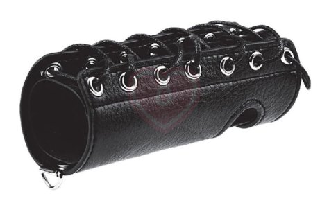 Сбруя для члена на шнуровке Cock Sheath 12,5 см фото 3