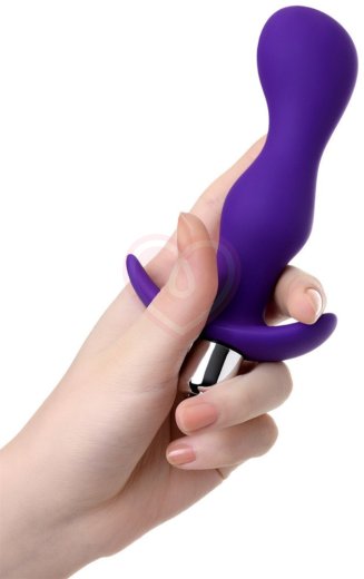 Анальная вибропробка A-Toys Vibro Anal Plug L фиолетовая фото 3