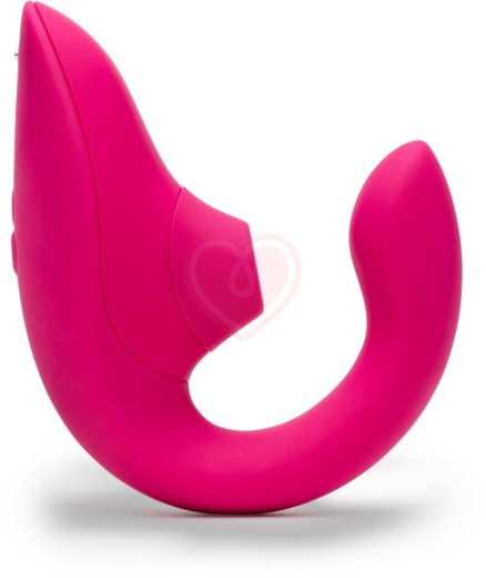 Вибратор для зоны G c бесконтактной стимуляцией клитора Womanizer Blend малиновый фото 12