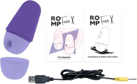 Вакуумный клиторальный стимулятор Romp Free X фиолетовый фото 6