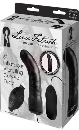 Надувной вибратор Lux Fetish Curved Dildo фото 2