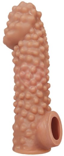 Насадка с бугорками и отверстием для мошонки Kokos Cock Sleeve CS004-M фото 1