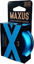 Классические презервативы Maxus Classic 3 шт с кейсом