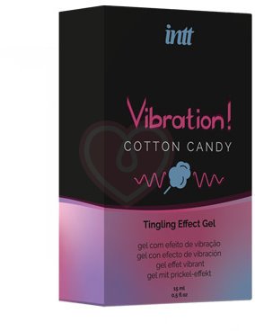 Стимулирующий гель со вкусом сахарной ваты Intt Vibration! Cotton Candy 15 мл фото 2