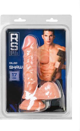 Реалистичный фаллоимитатор с мошонкой на присоске RealStick Nude Shaw телесный фото 5