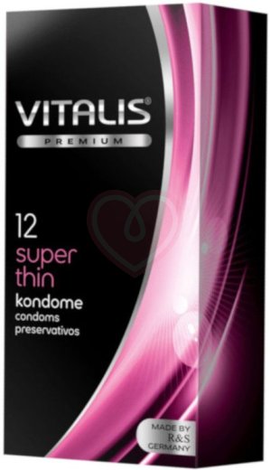 Ультратонкие презервативы Vitalis Premium Super Thin 12 шт фото 1