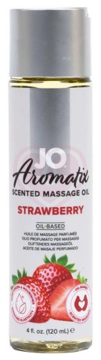 Ароматное массажное масло System Jo Aromatix Strawberry Клубника 120 мл фото 1