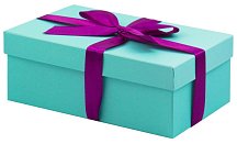 Подарочная коробка 19х12 см мятная