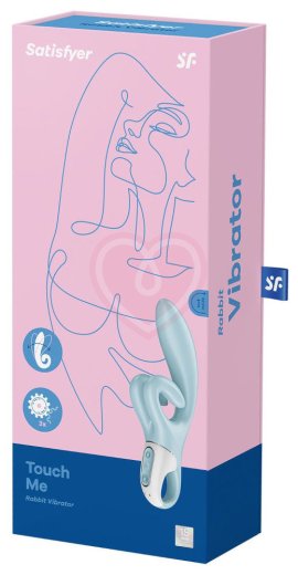 Вибратор с двойным клиторальным стимулятором Satisfyer Touch Me голубой фото 5