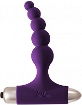 Анальный вибростимулятор с бусинами Spice it up New Edition Splendor фиолетовый