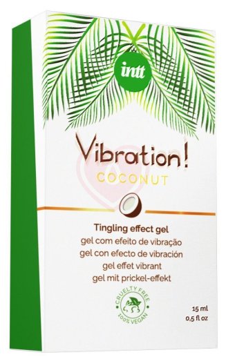 Стимулирующий гель со вкусом кокоса Intt Vibration! Coconut 15 мл фото 2