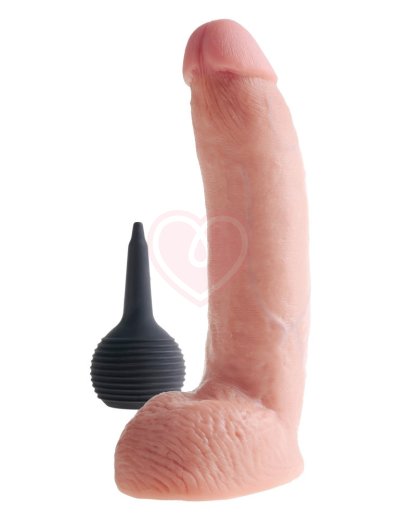 Фаллоимитатор с эффектом семяизвержения Squirting Cock 18 см фото 4