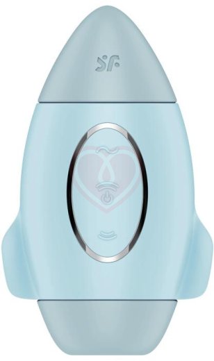 Вакуумно-волновой вибростимулятор Satisfyer Mission Control голубой фото 1