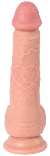 Реалистичный фаллоимитатор Real Dual Layer 20 см фото 3