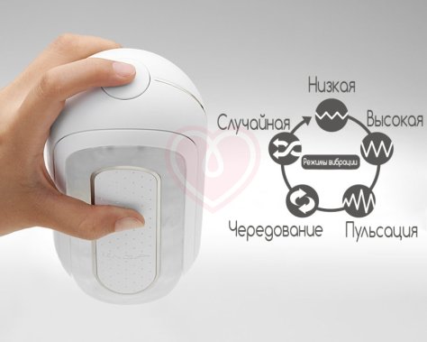 Мастурбатор с вибрацией Tenga Flip Zero EV белый фото 5