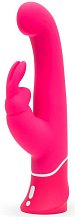 Вибратор с клиторальным стимулятором Happy Rabbit G-Spot розовый
