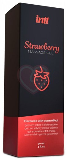 Разогревающий гель Intt Strawberry со вкусом клубники 30 мл фото 2